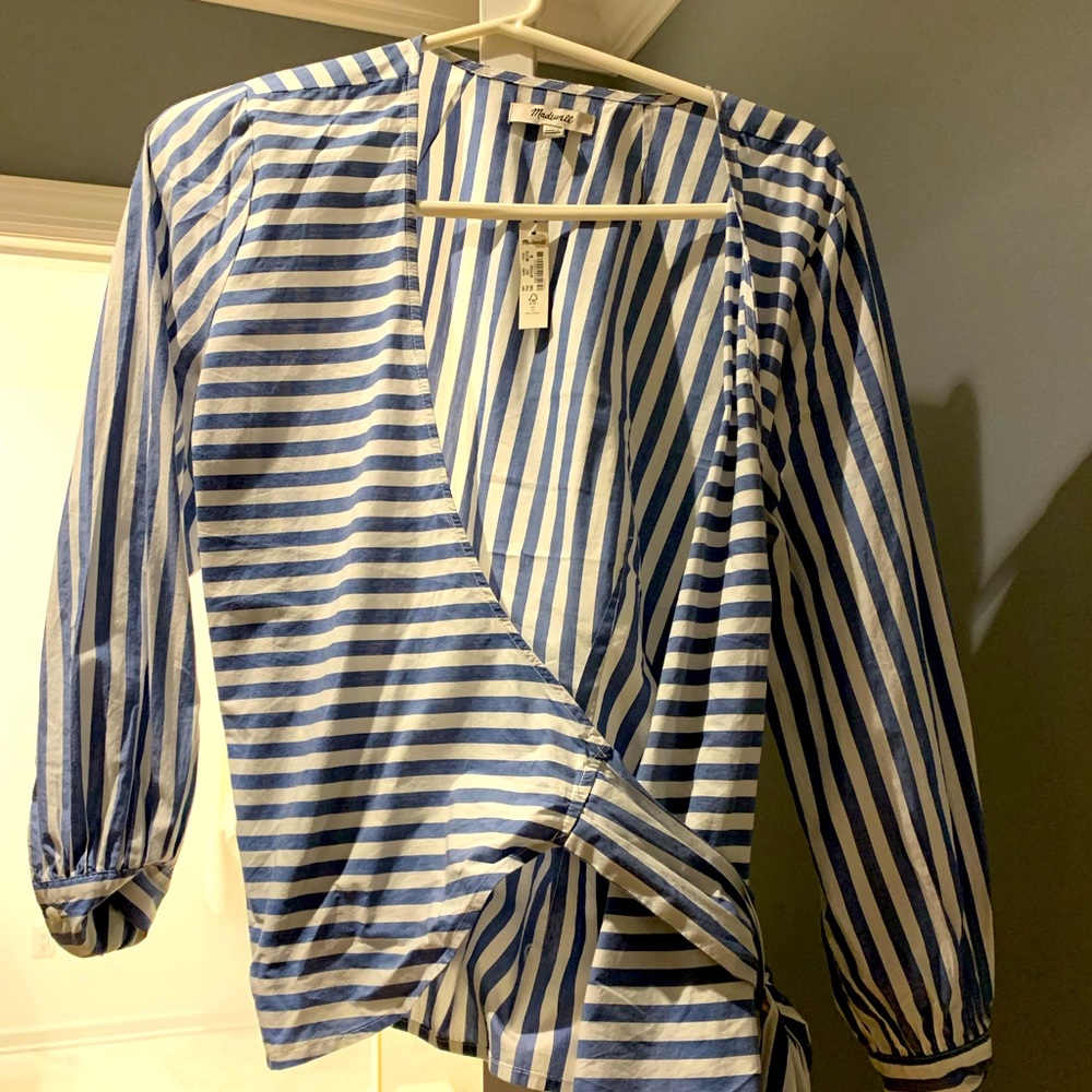 NWT Madewell wrap top size M